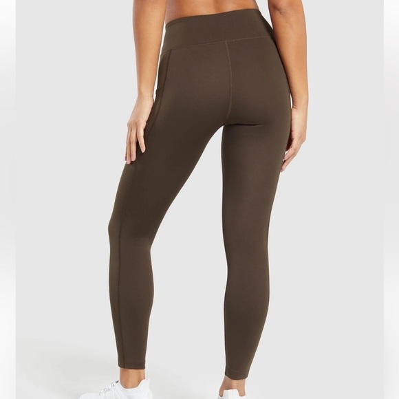 Women’s Gymshark Archive Brown High Rise Pocketed Leggings Size XS - Picture 6 of 14